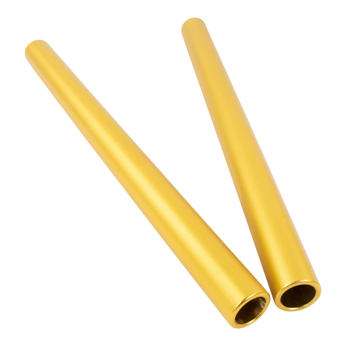 Bike It 280mm Clip-On Handlebar Tubes Matt Gold Motorcycle Pair