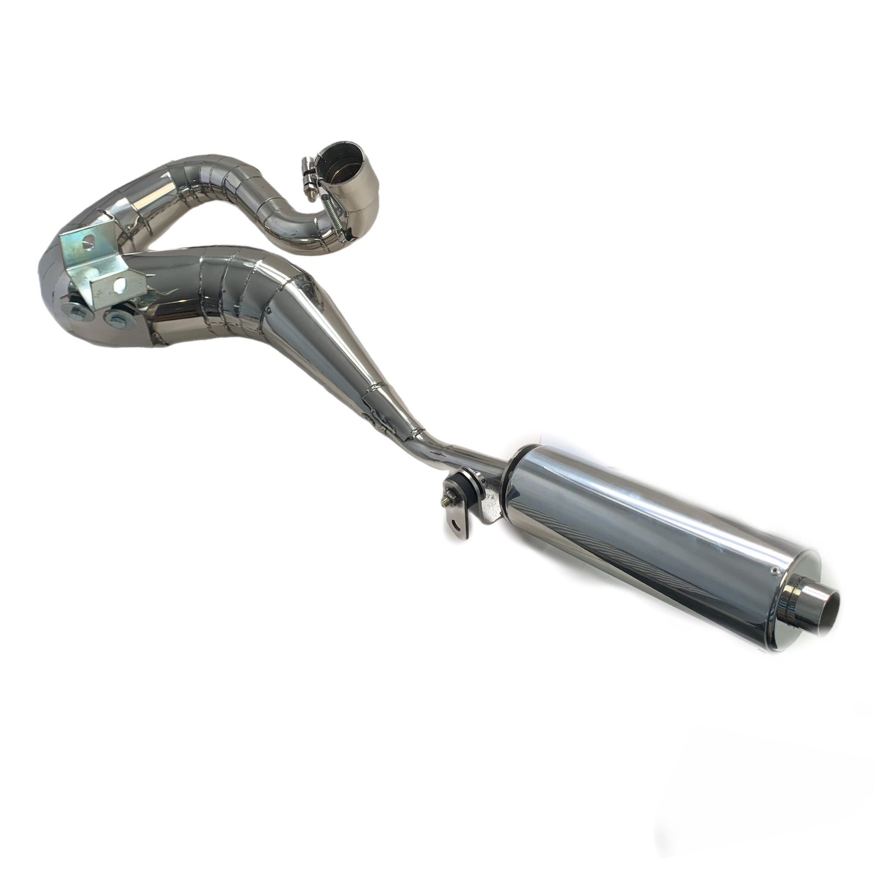 Vespa PX200 P200 Sterling Expansion Performance Exhaust - Right Hand - Stainless Steel