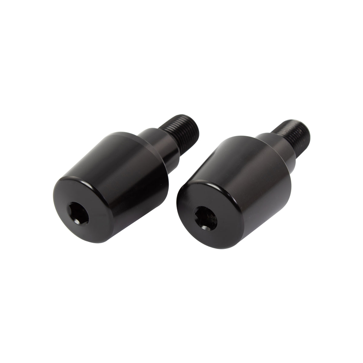 Bike It Yamaha Thread Type Motorcycle Bar Ends Black - Beedspeed