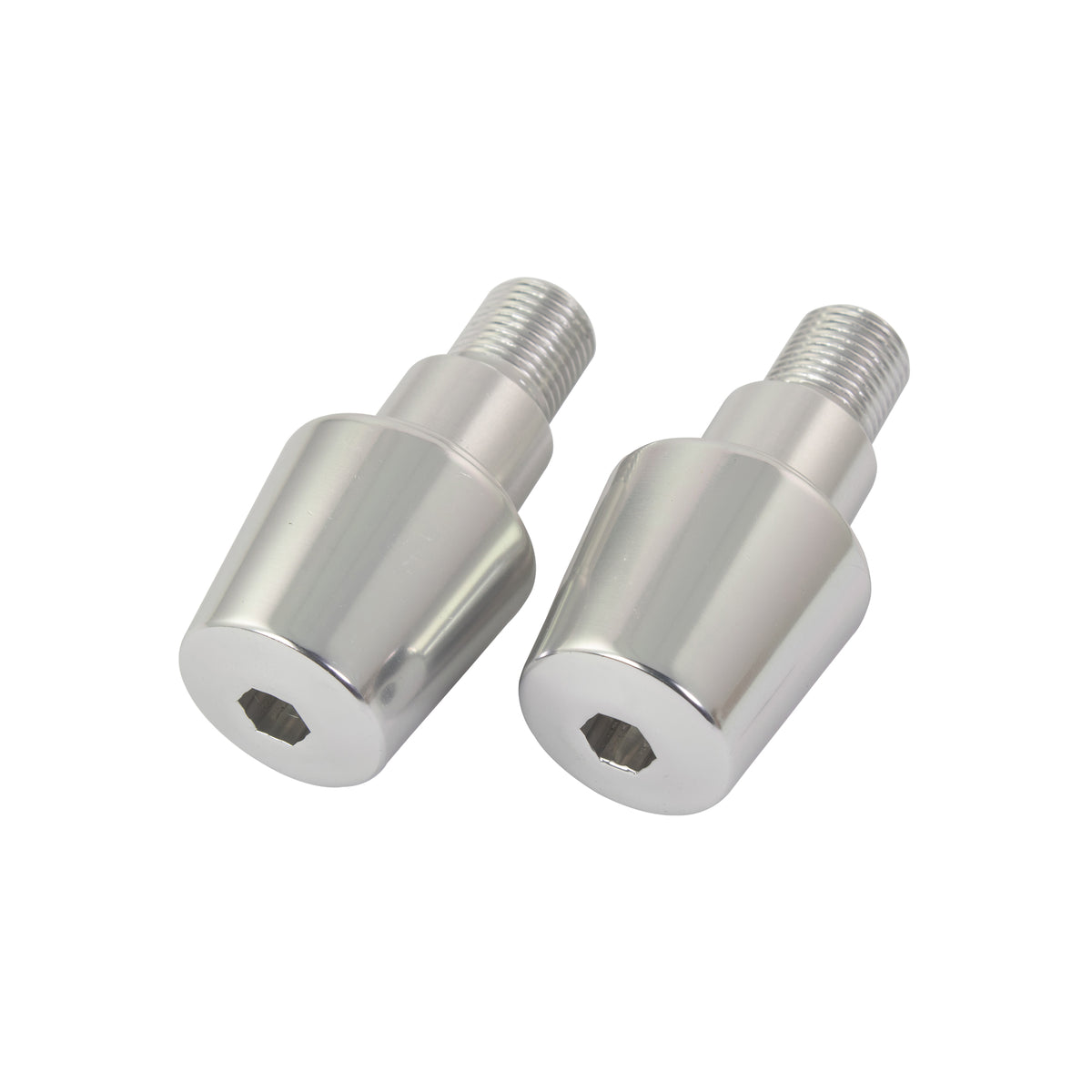 Bike It Yamaha Thread Type Motorcycle Bar Ends Chrome