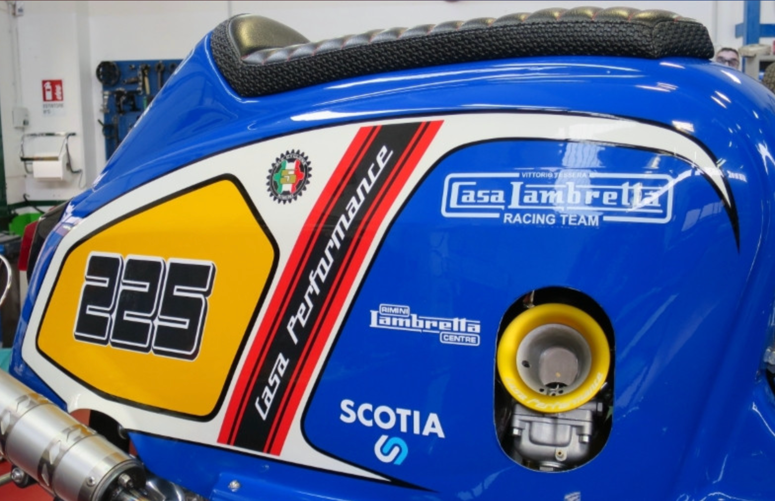 Lambretta S1-3 Li SX GP TV Carburettor Induction Collar - Gold - Casa Performance