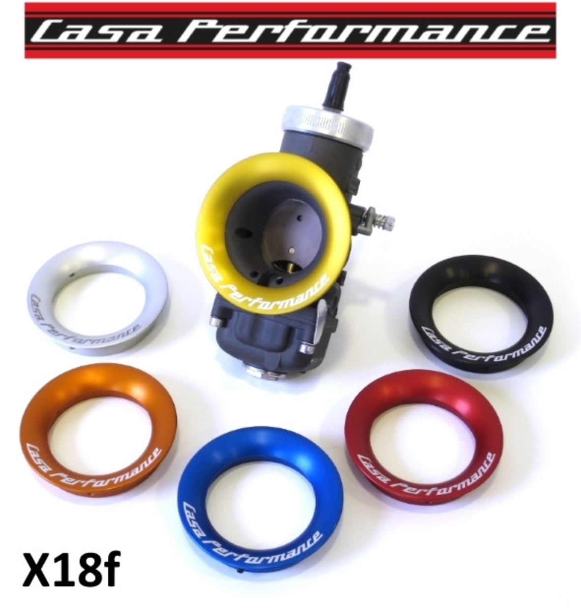 Lambretta S1-3 Li SX GP TV Carburettor Induction Collar - Gold - Casa Performance