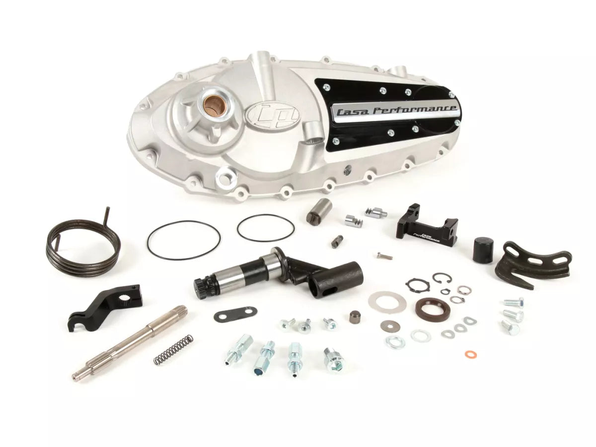 Lambretta S1-3 Li GP DL SX TV CASA PERFORMANCE CASACOVER Sidecasing - Black Anodised