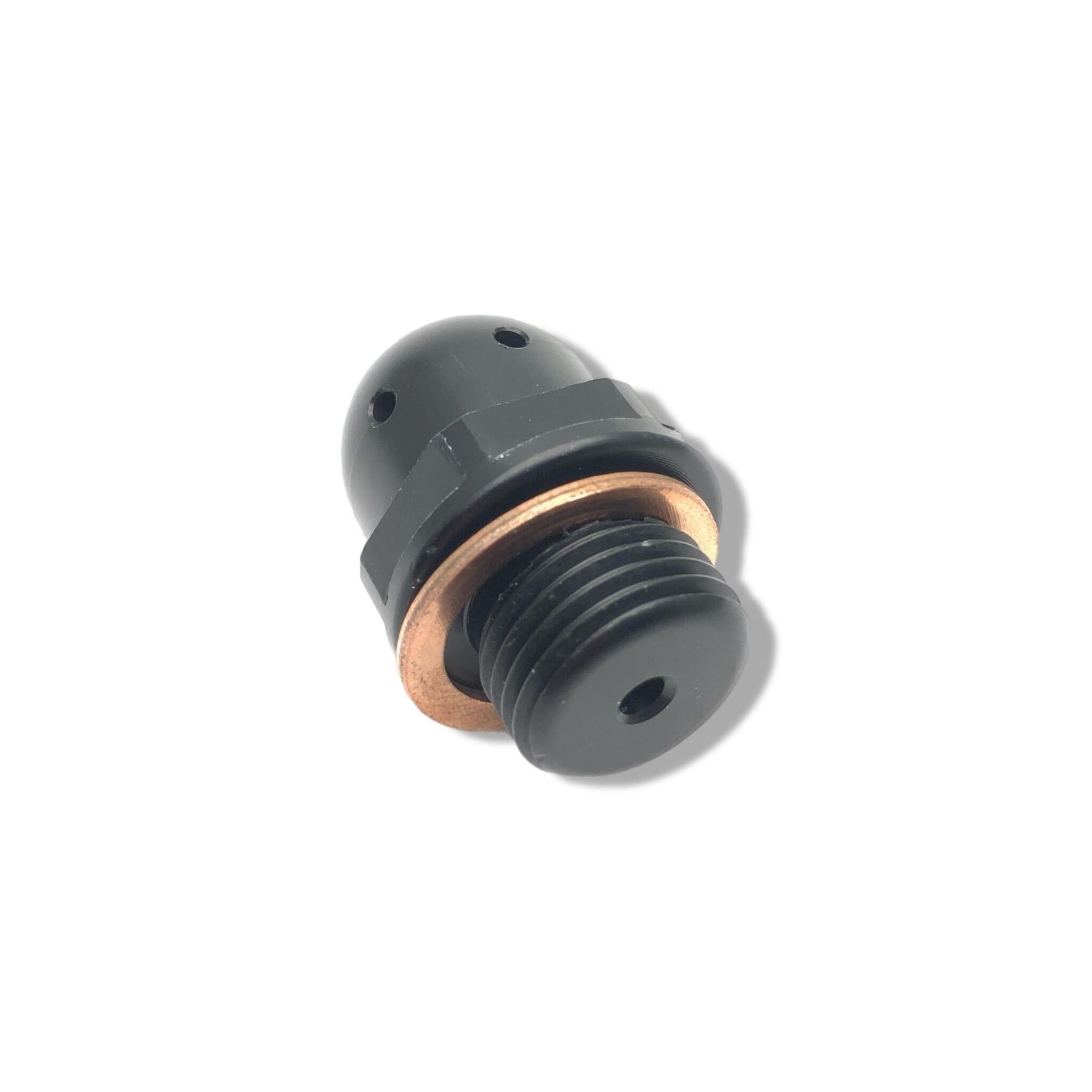 Lambretta S1-3 Li GP SX TV J Lui CNC Oil Breather Plug - Black - Casa Performance
