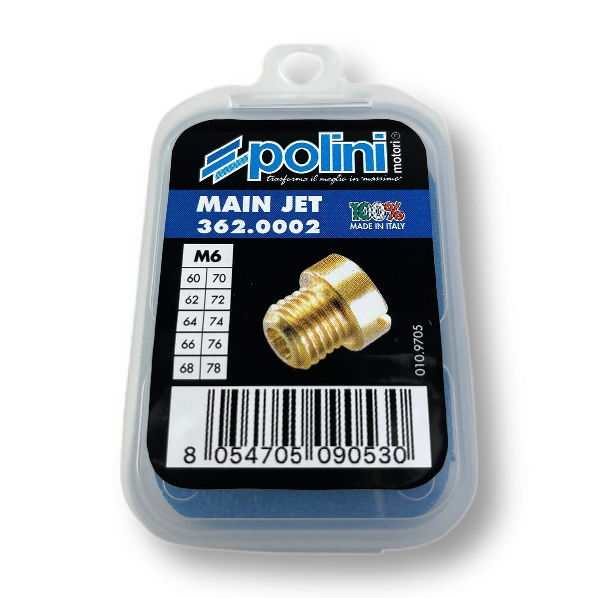 POLINI Dellorto Carburettor 6mm M6 Main Jet Set Packs