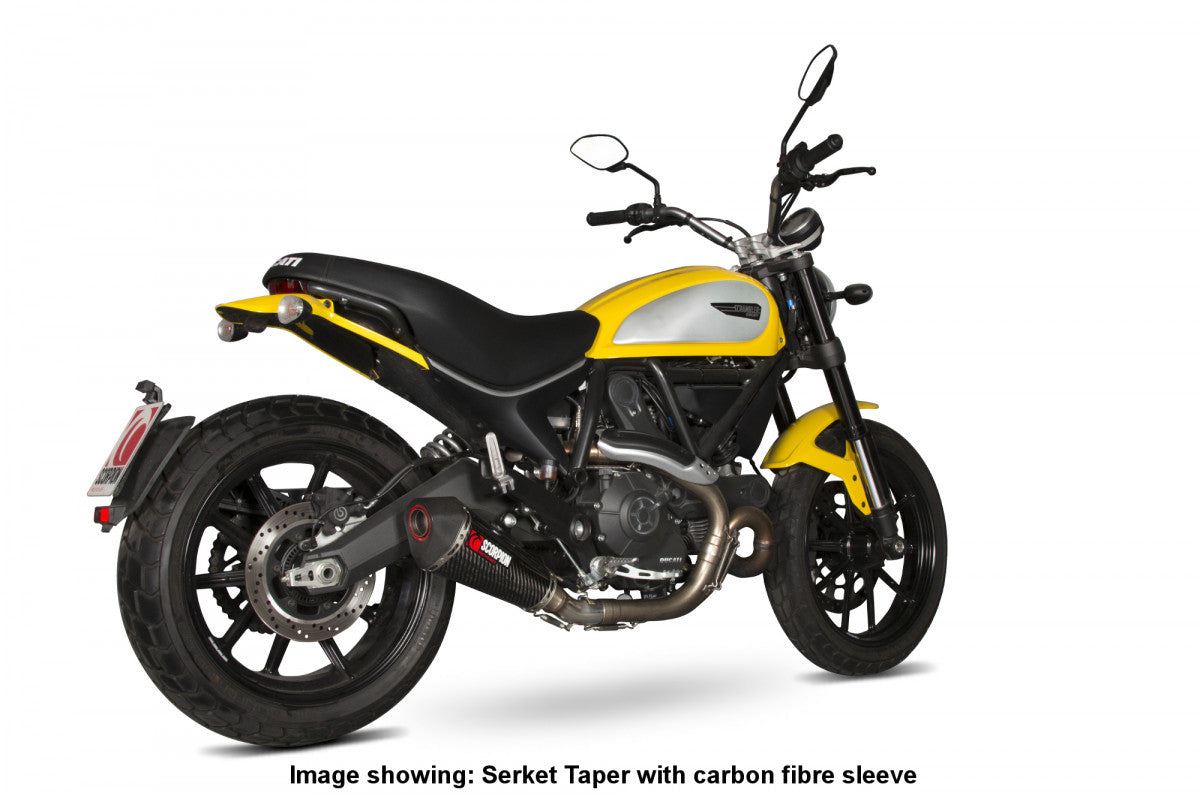 Ducati Scrambler (2015–2022) Scorpion Exhaust Serket Slip-On – Titanium