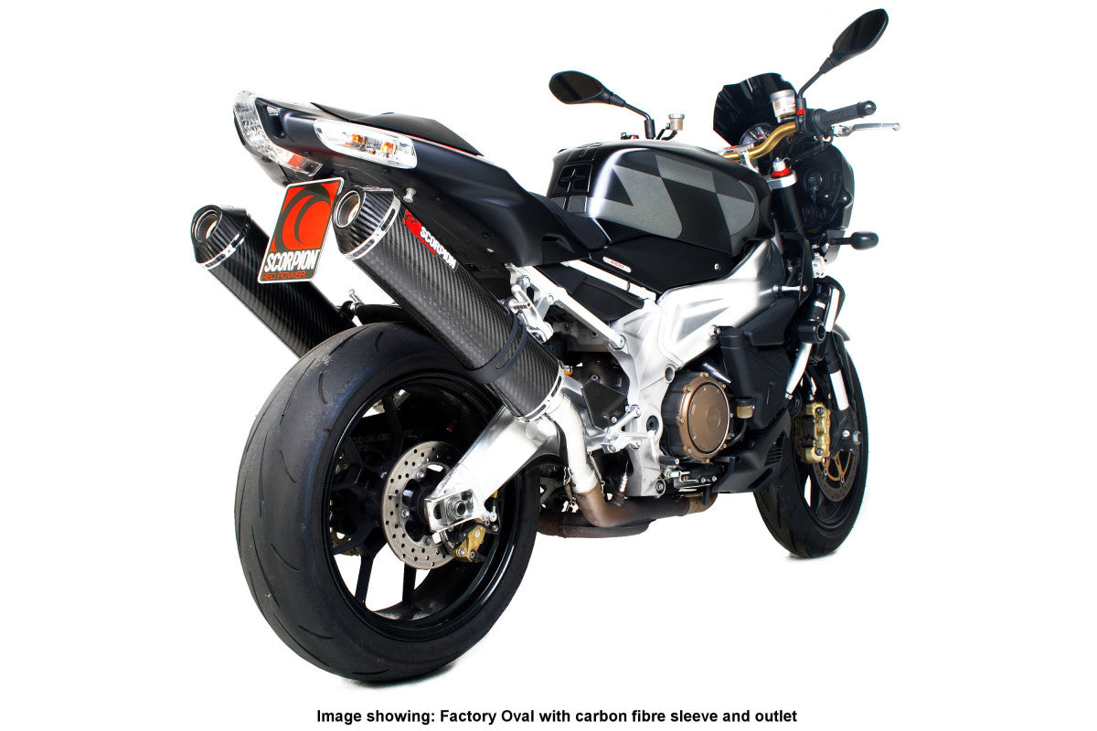Aprilia RSV1000 (2003–2008) Scorpion Exhaust Factory Oval Slip-On (Pair) – Titanium