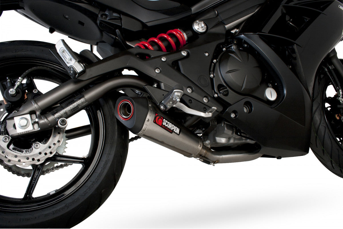 Kawasaki ER6 F/N (2012–2016) Scorpion Exhaust Serket Taper Full System - Brushed Stainless