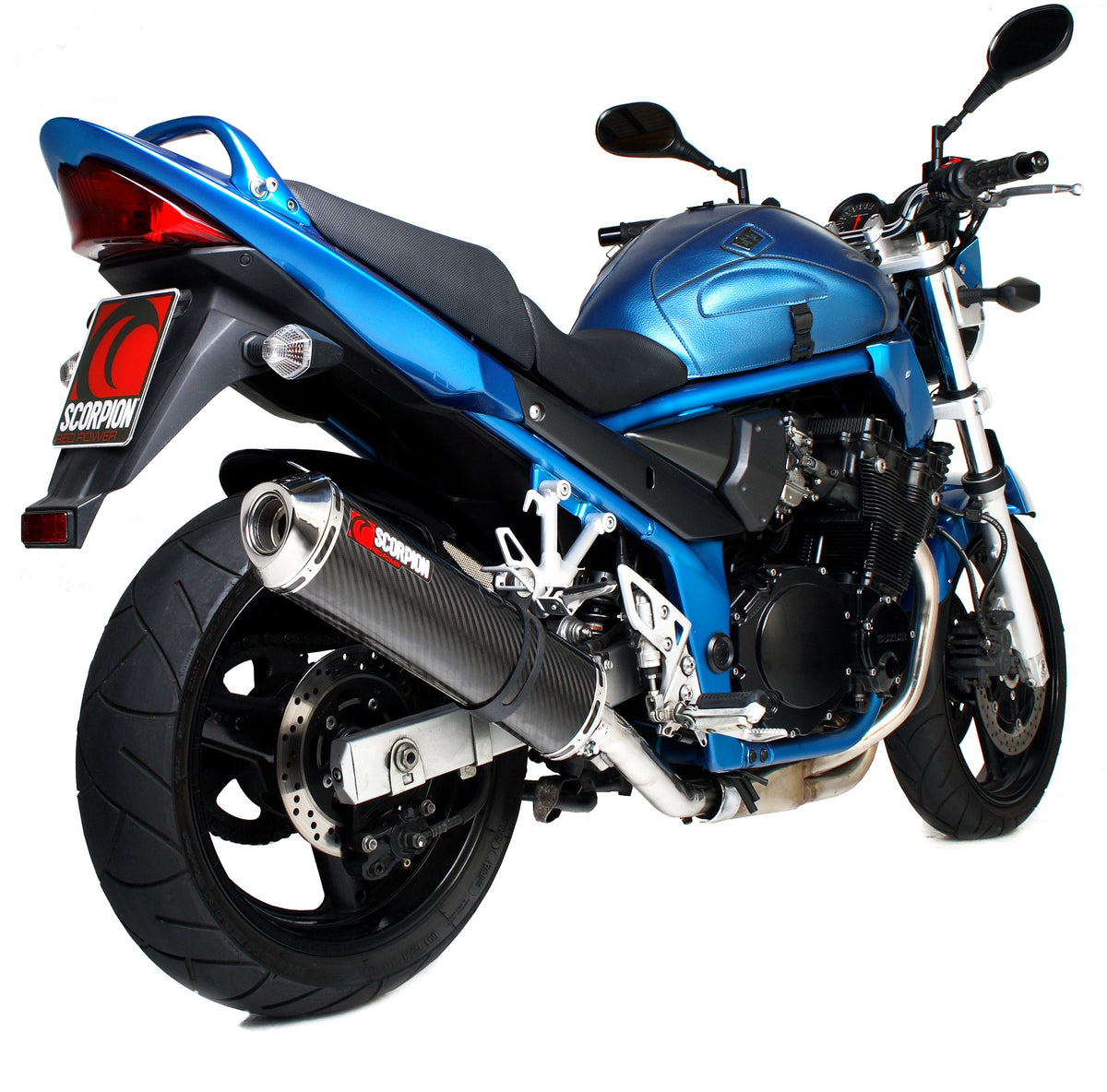 Suzuki GSF 600/650 Bandit (2000–2006) Scorpion Exhaust Factory Oval Slip-on - Carbon Fibre