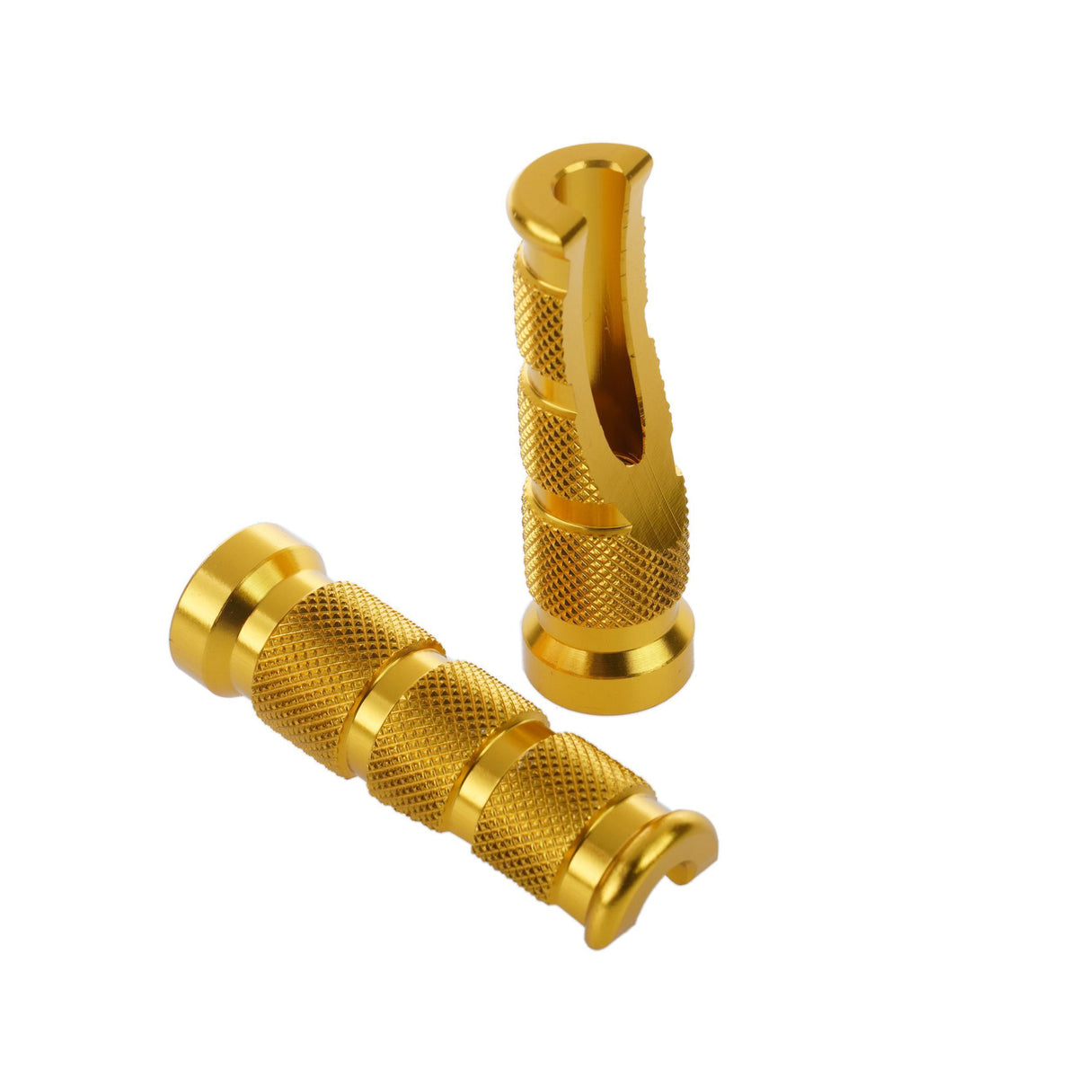 Bike It Honda Tapered Rear Motorcycle Footpegs With Mount Gold