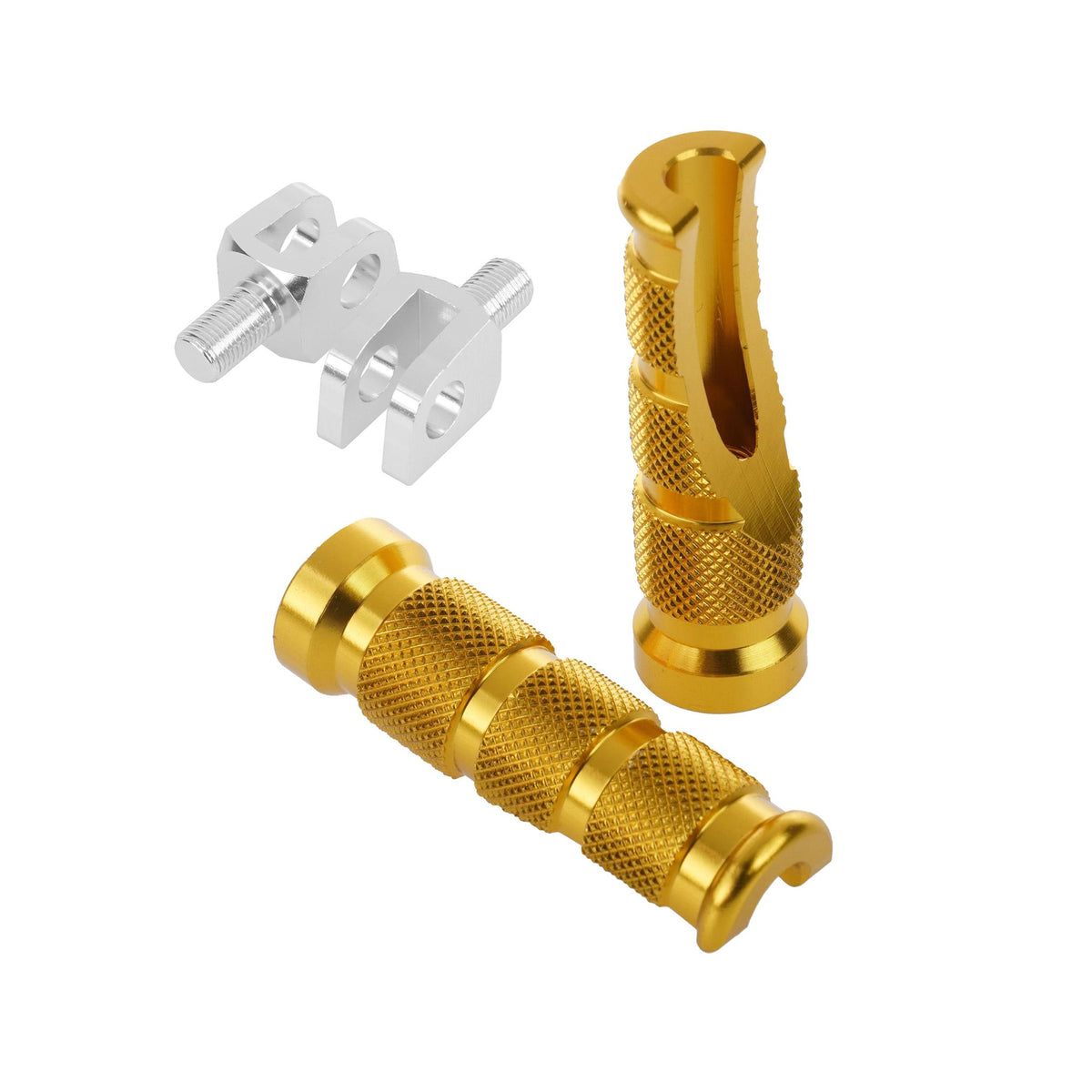 Bike It Yamaha R1 Tapered Front Motorcycle Footpegs With Mount Gold