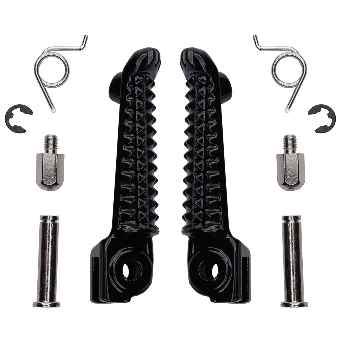 Bike It Yamaha Front Motorcycle Footpeg OEM Replacement Black - Beedspeed