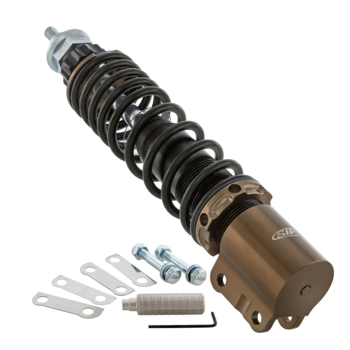 Front Shock Absorber Black & Titanium Vespa SIP Performance 2.0 PX