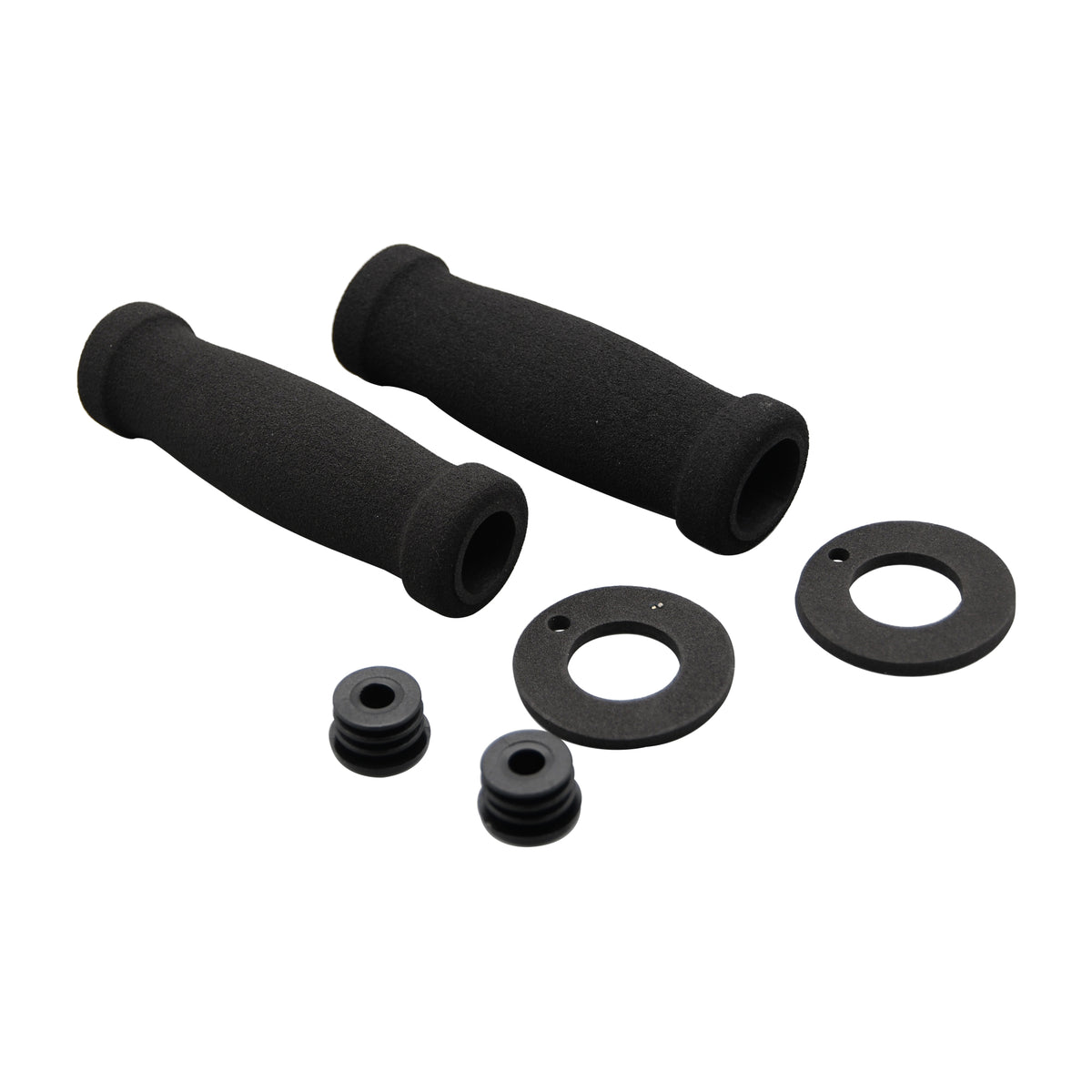 Bike It Foam Motorcycle Handlebar Grips Black