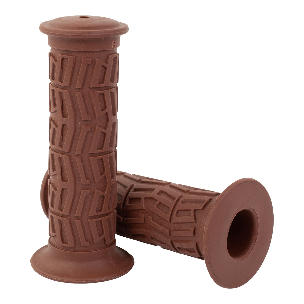Bike It Cafe Racer Motorcycle Handlebar Grips Brown Classic Style
