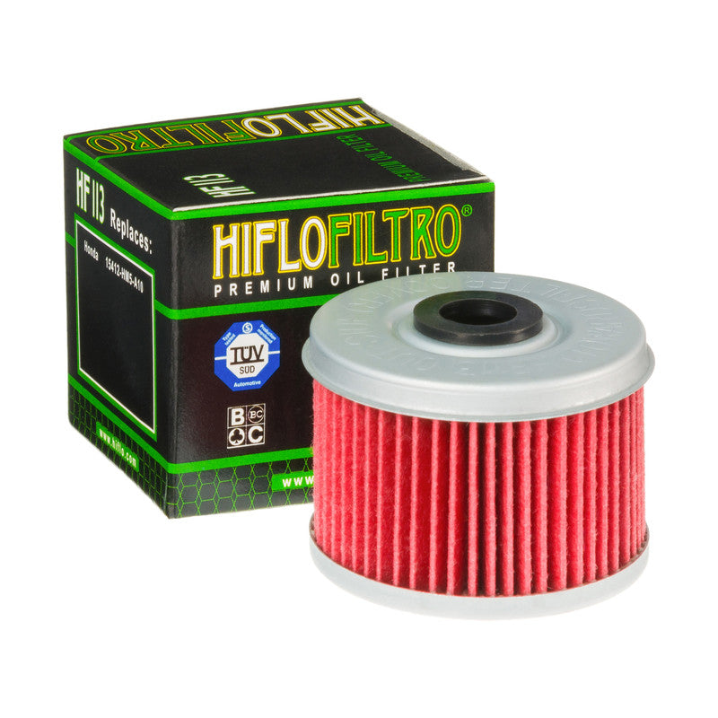 Hiflo Premuim Motorcycle Oil Filter HF113 Replaces Honda 15412-HM5-010