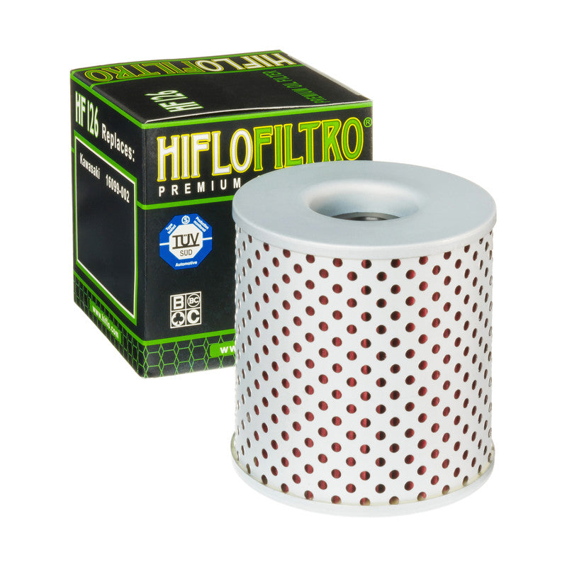 Hiflo Premium Motorcycle Oil Filter HF126 Replaces Kawasaki 16099-002