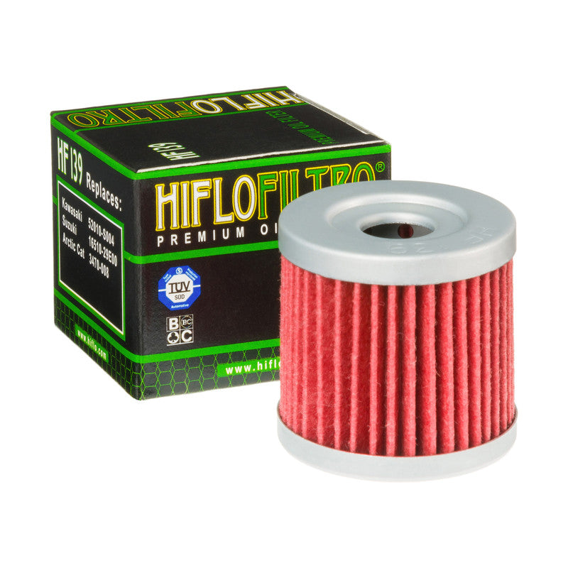 Hiflo Premium Motorcycle Oil Filter HF139 Replaces Arctic Cat 3470-008