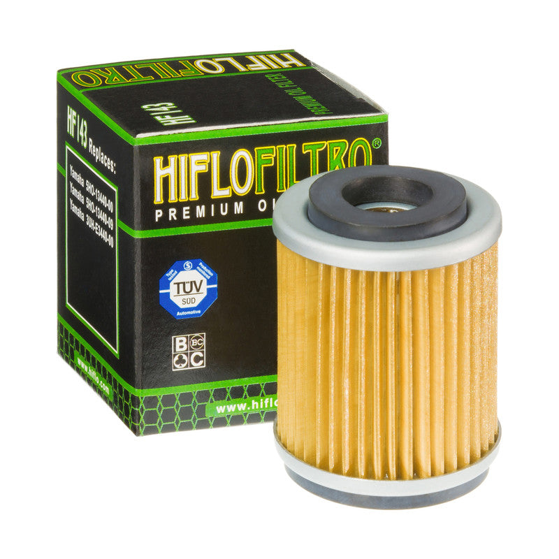 Hiflo Premium Motorcycle Oil Filter HF143 Replaces Yamaha 3UH-E3440-00