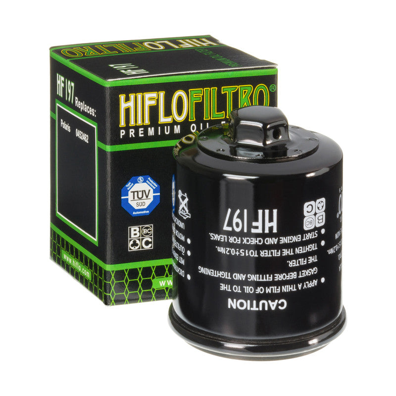Hiflo Premium Motorcycle Oil Filter HF197 Replaces Hyosung 16510-HP7-600-HAS