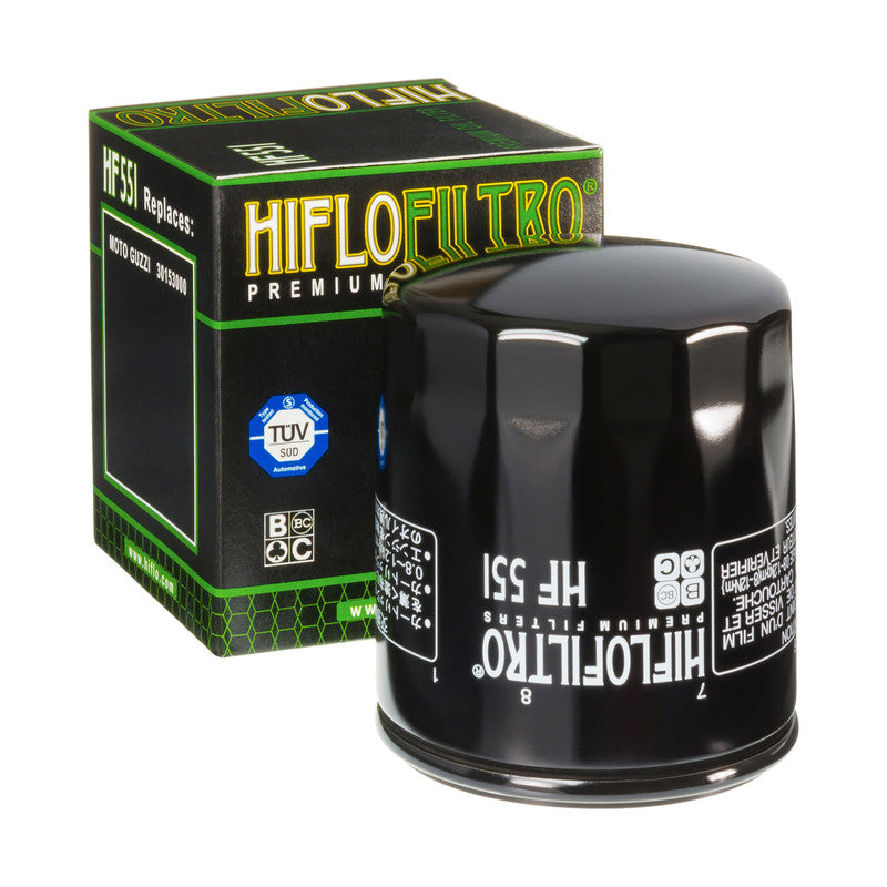 Hiflo Premuim Motorcycle Oil Filter HF551 Replaces Moto Guzzi 30153000