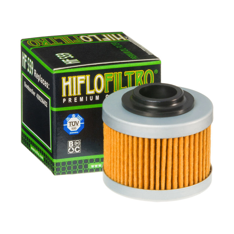 Hiflo Premuim Motorcycle Oil Filter HF559 Replaces Bombardier 420256452
