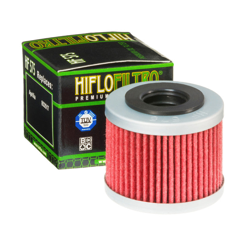 Hiflo Premuim Motorcycle Oil Filter HF575 Replaces Aprilia 853517