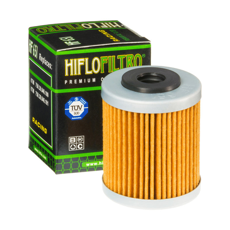 Hiflo Premuim Motorcycle Oil Filter HF651 Replaces KTM 750.38.046.100