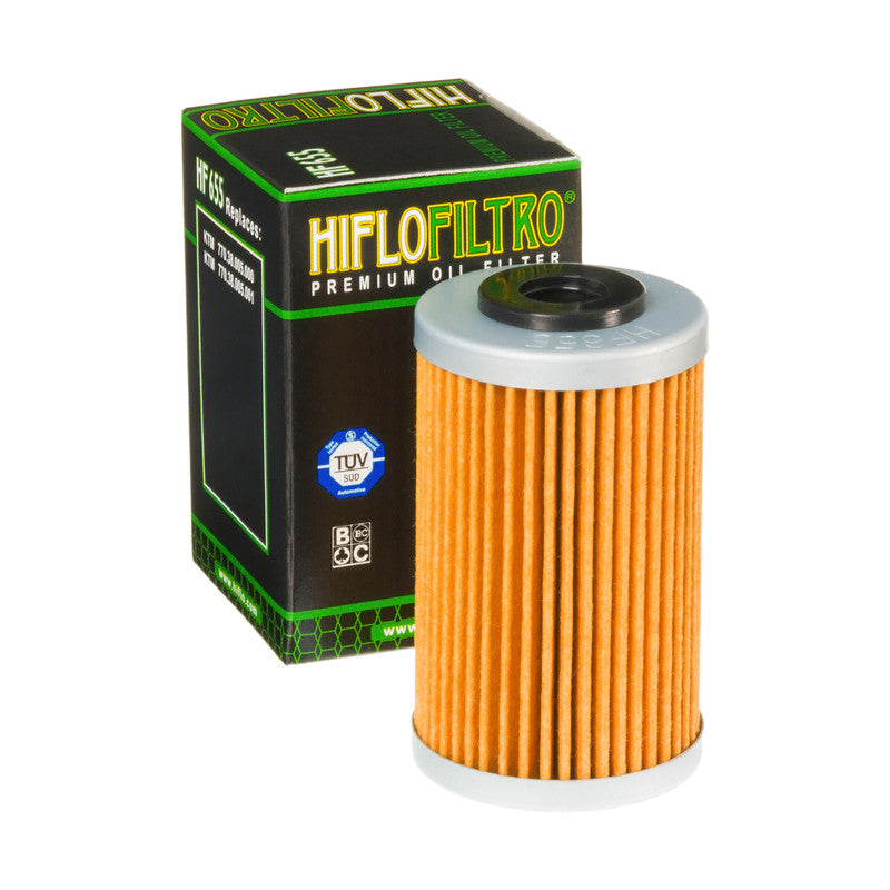 Hiflo Premuim Motorcycle Oil Filter HF655 Replaces KTM 770.38.005.000