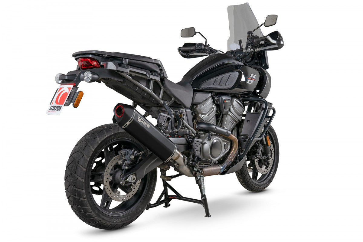 Harley Davidson Pan America 1250 (2021–2025) Scorpion Exhaust Serket Slip-On – Ceramic Black