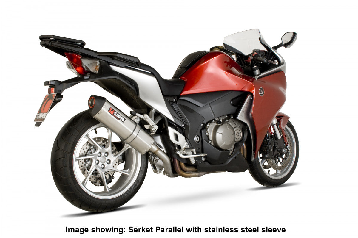 Honda VFR 1200 (No Panniers) (2010–2017) Scorpion Exhaust Serket Parallel Slip-on - Titanium