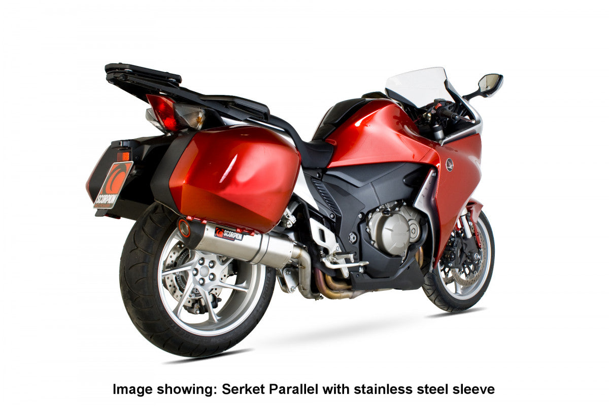 Honda VFR 1200 (With Panniers) (2010–2017) Scorpion Exhaust Serket Parallel Slip-on - Titanium