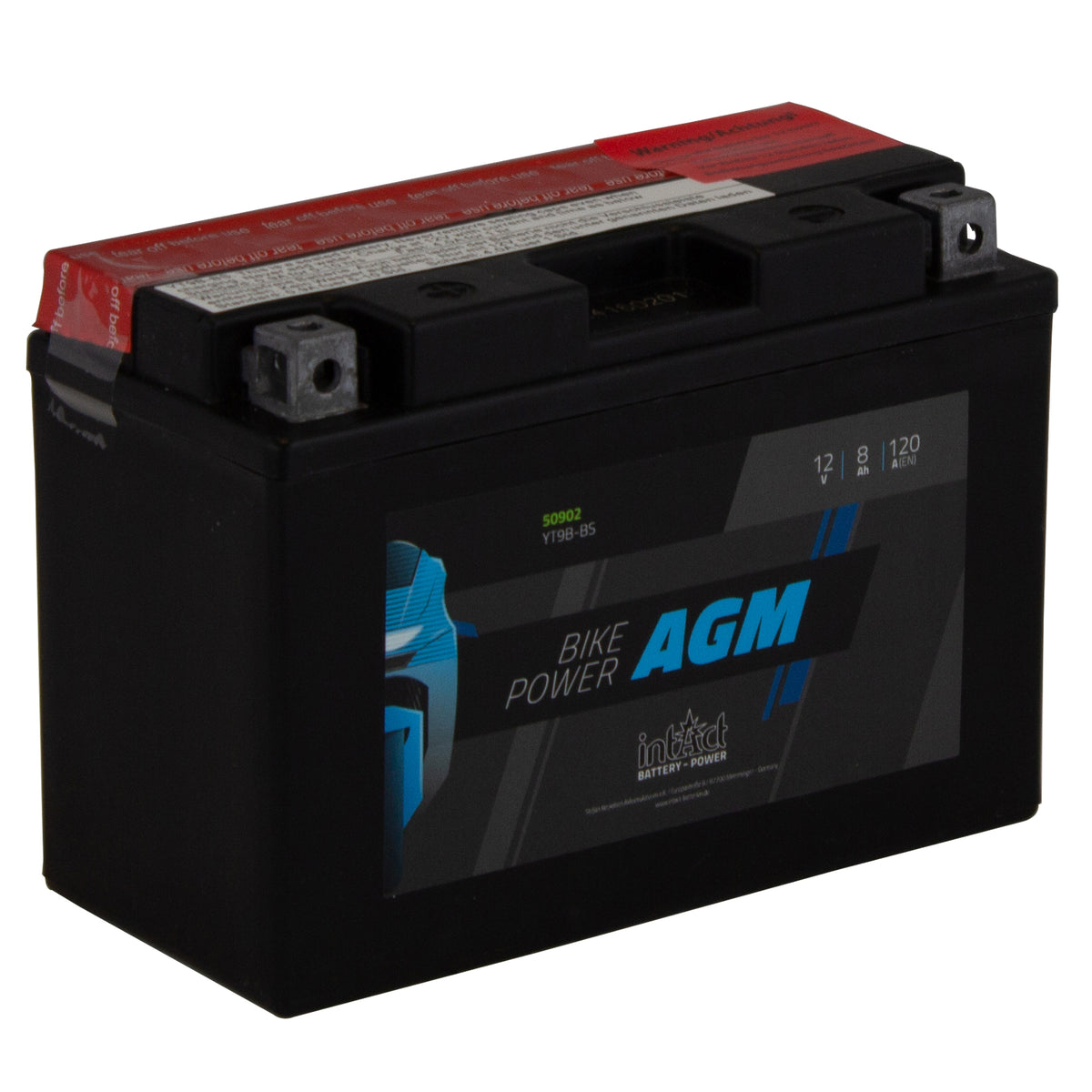 intAct YT9B-BS AGM Maintenance Free Motorcycle Bike-Power Battery