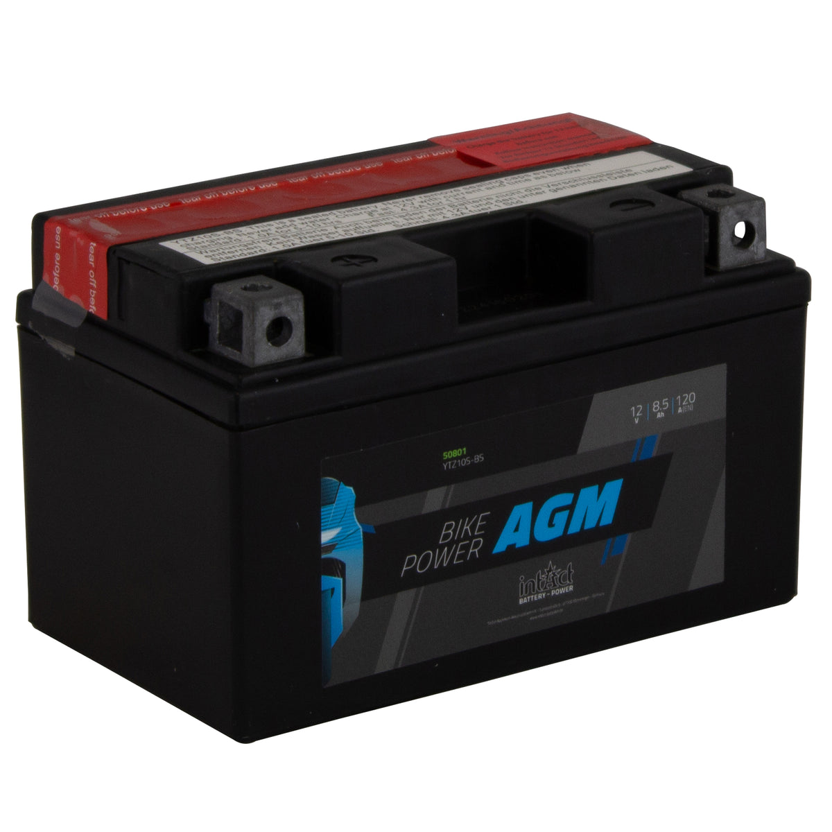 intAct YTZ10S-BS AGM Maintenance Free Motorcycle Bike-Power Battery