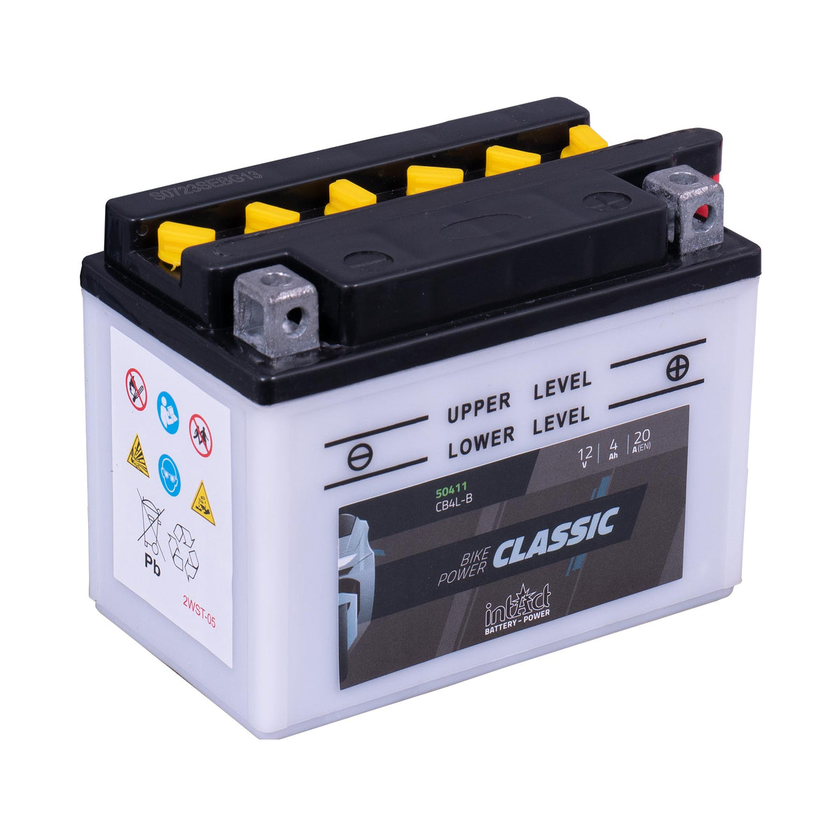 intAct CB4L-B Classic Motorcycle Bike-Power Battery With Acid Pack