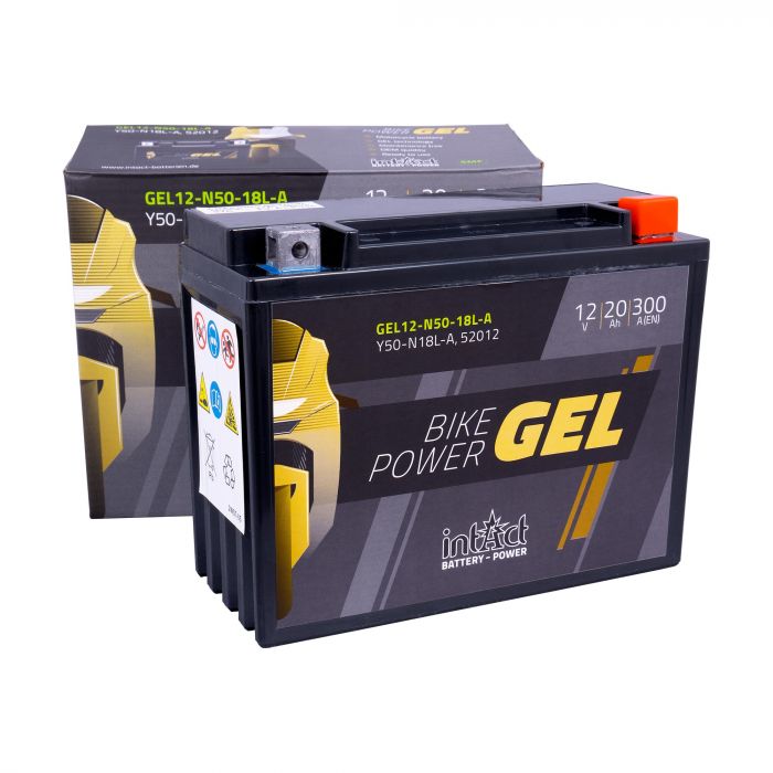 intAct Y50-N18L-A Gel Motorcycle Bike-Power Battery