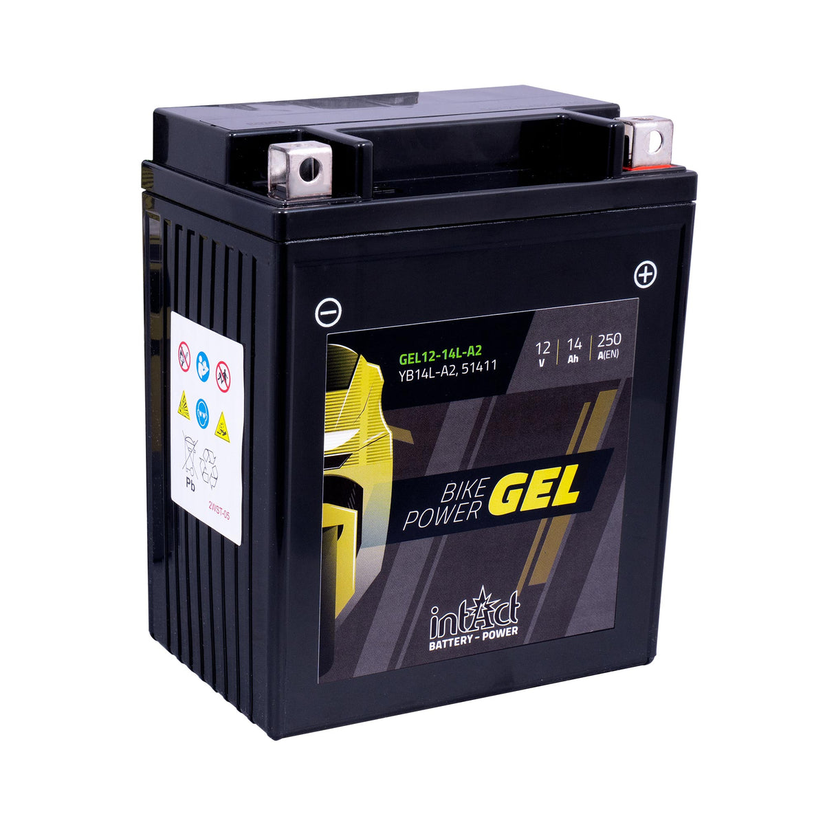 intAct YB14L-A2 Gel Motorcycle Bike-Power Battery