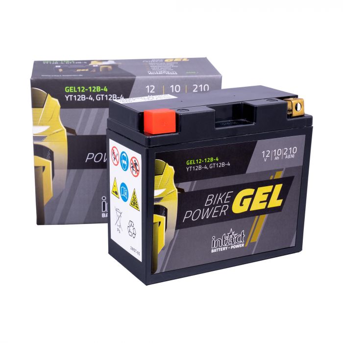 intAct YT12B-4 Gel Motorcycle Bike-Power Battery