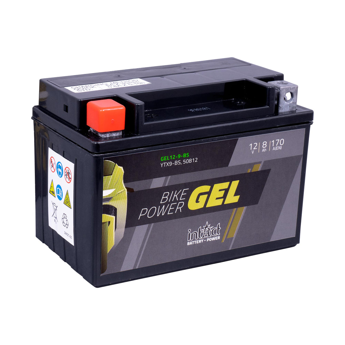 intAct YTX9-BS Gel Motorcycle Bike-Power Battery