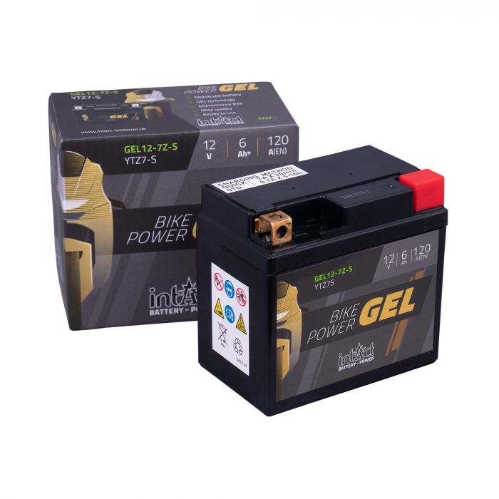 intAct YTZ7-S Gel Motorcycle Bike-Power Battery