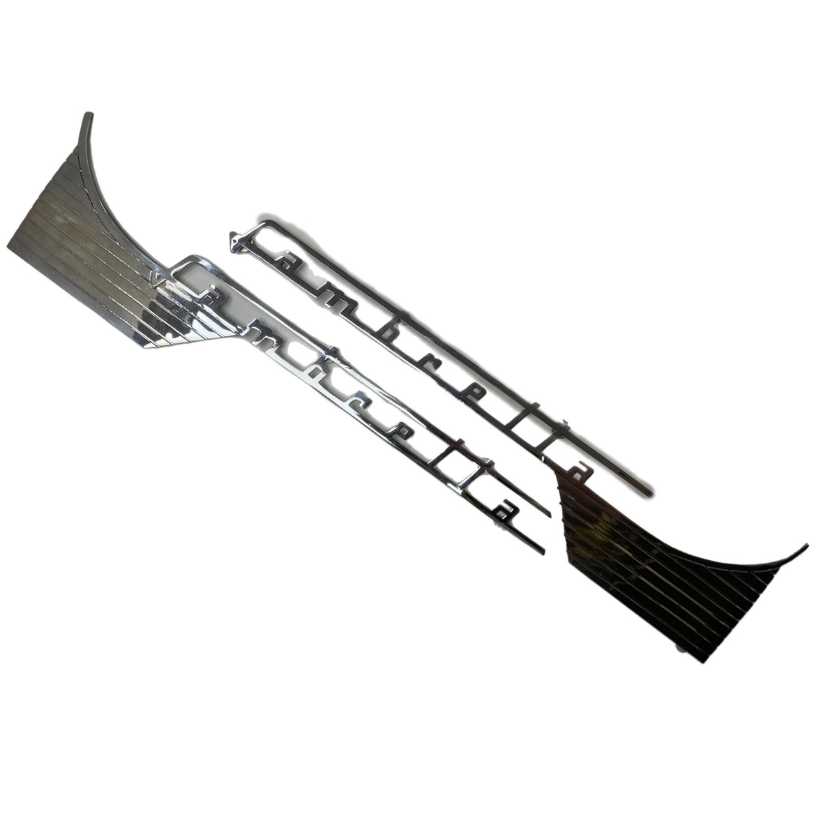 Lambretta Series 2 Li TV Side Panel Badge Brass - Chrome