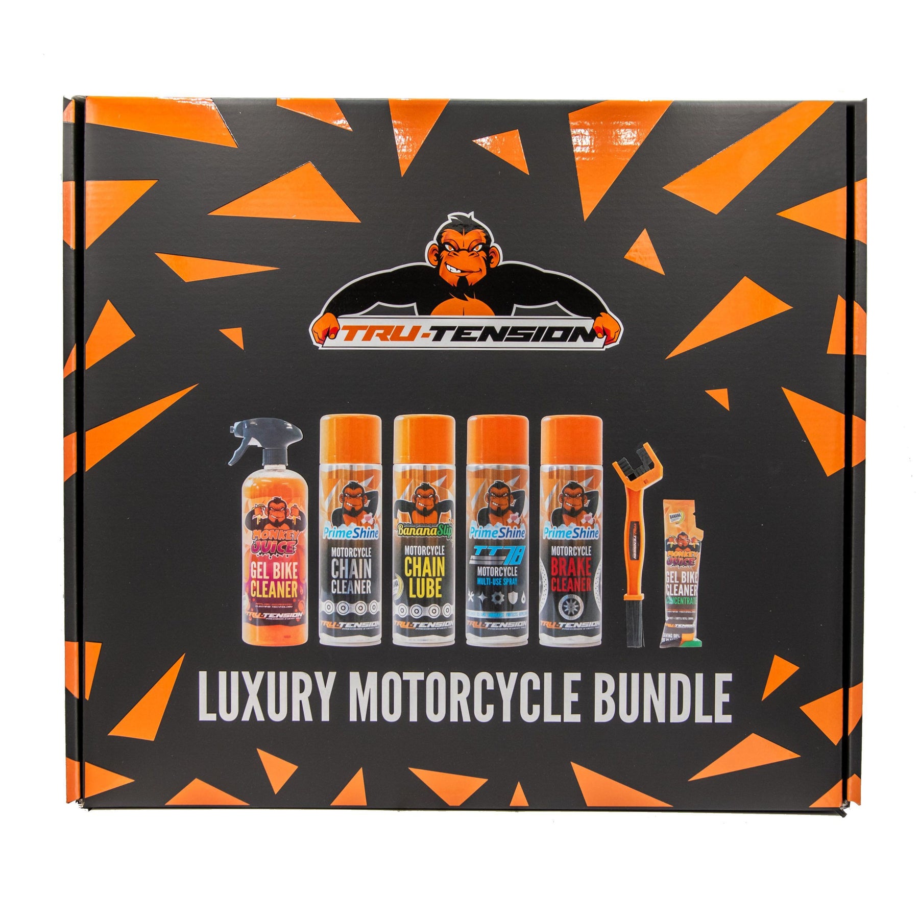 Tru Tension Luxury Motorcycle Motorbike Cleaning, Maintenance & Care Bundle