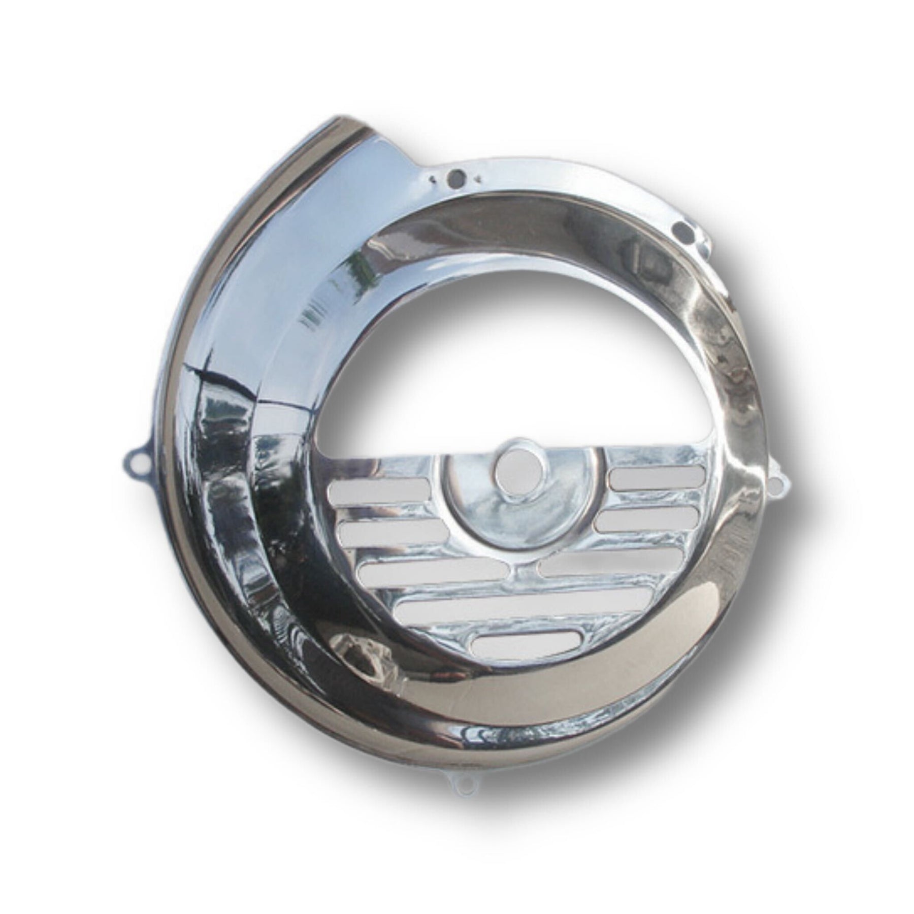 Vespa V50 90 100 PK ET3 Primavera Flywheel Cowling - Stainless Steel