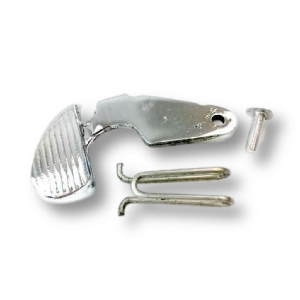 Vespa GL VBB VNA Old Vespa Side Panel Door Latch and Spring - Chrome