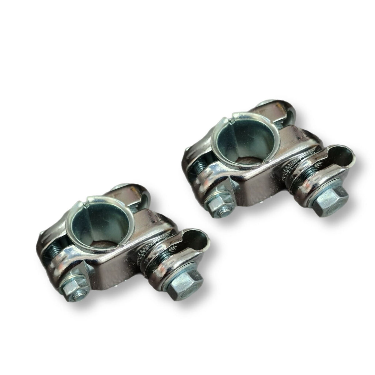 Vespa Lambretta Scomadi Royal Alloy Scooter Crash Bar Mirror Bracket Mount Chrome - 2 Pack Bundle