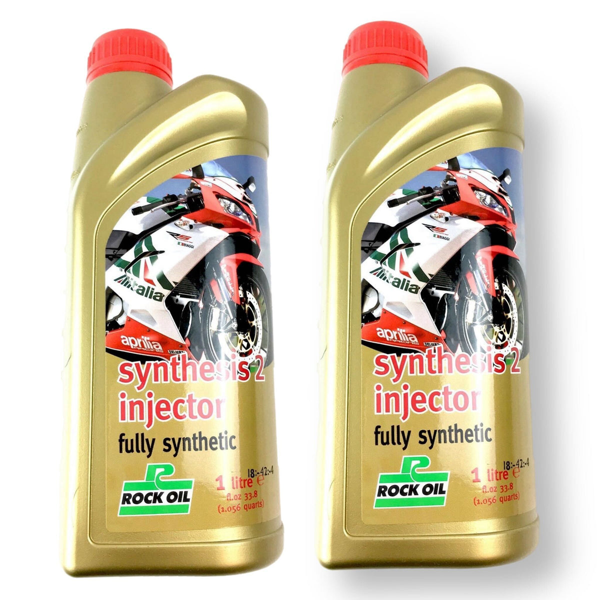Rock Oil Synthesis Synth 2 Injector Oil - 1 Litre Lambretta x 2 Pack