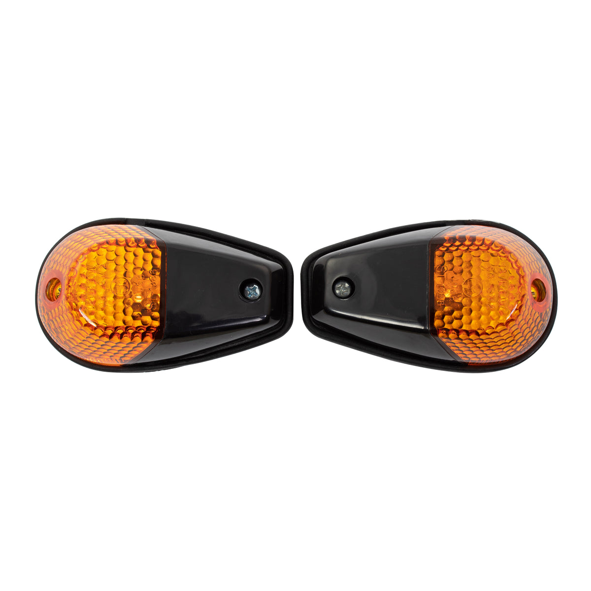Bike It Original Fairing Motorcycle Indicators Black Amber Lens - Beedspeed