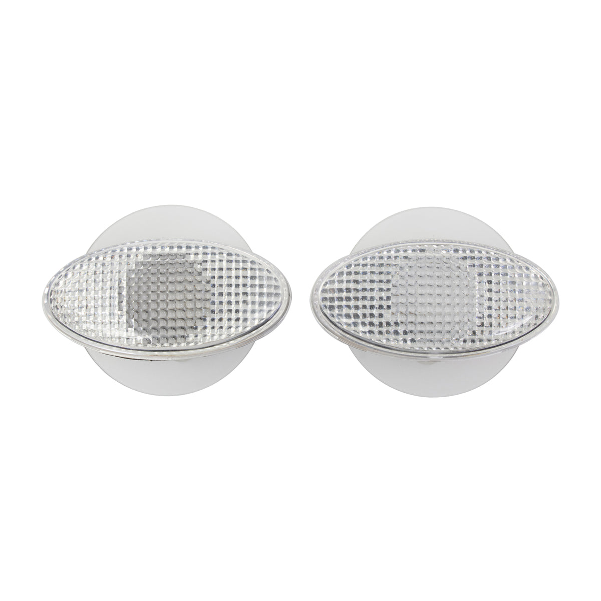 Bike It Oval Slim Fairing Motorcycle Indicators Clear Lens - Beedspeed