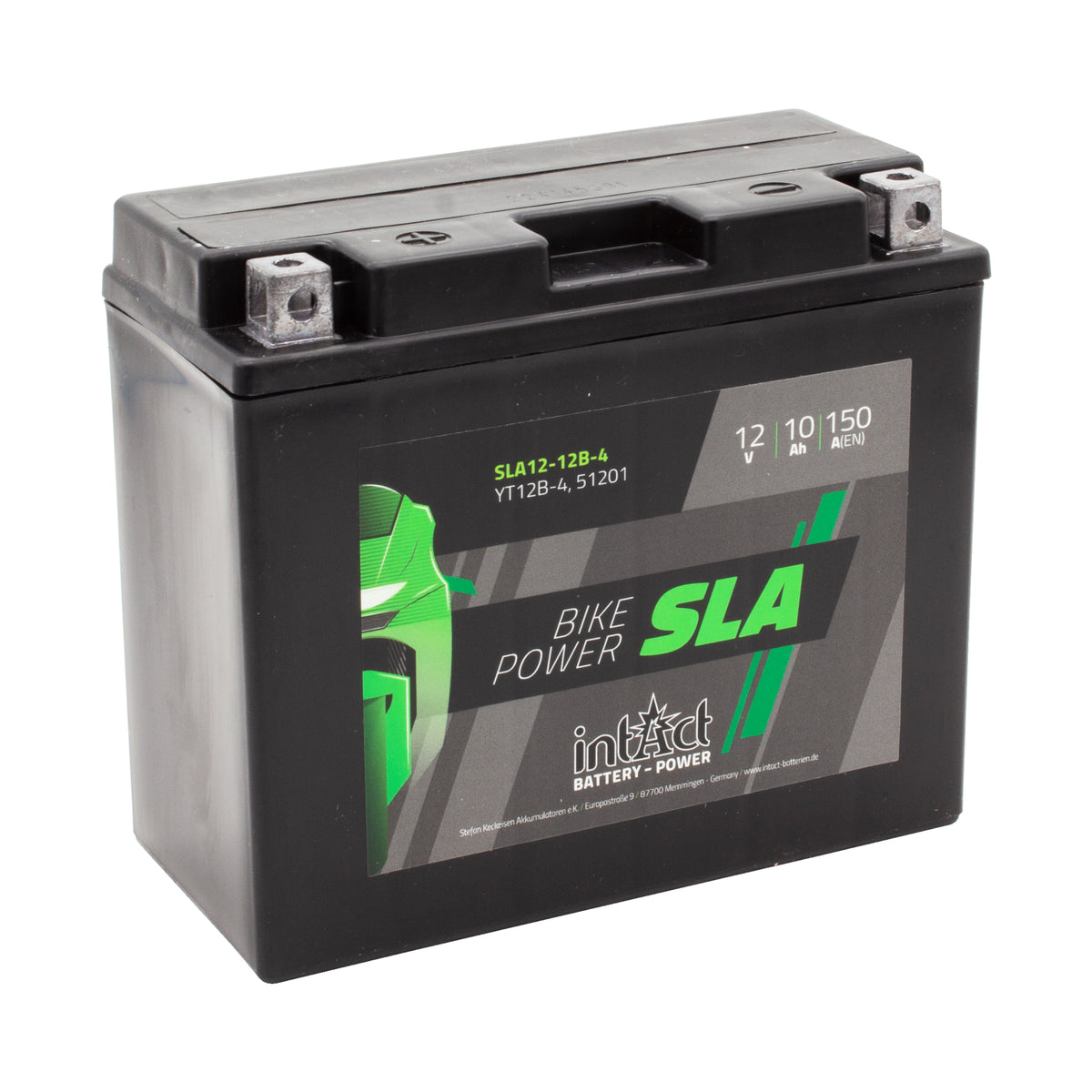 intAct YT12B-4 Sealed Activated SLA Motorcycle Bike-Power Battery - Beedspeed