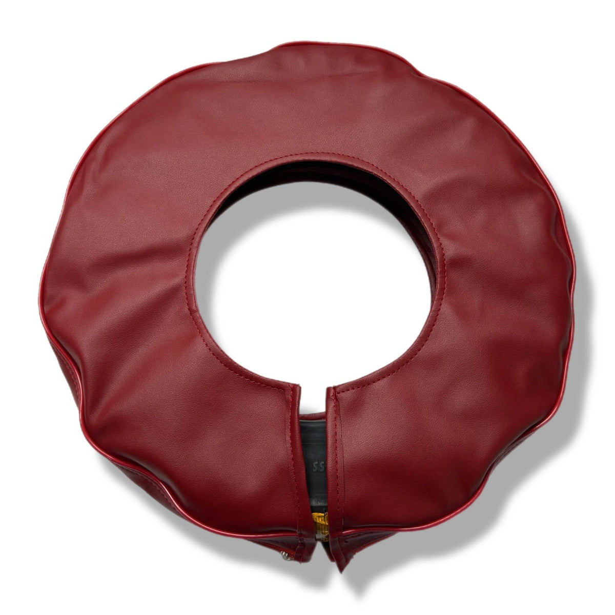 Vespa Lambretta 10" Inline Carrier Spare Wheel Cover - Oxblood Red